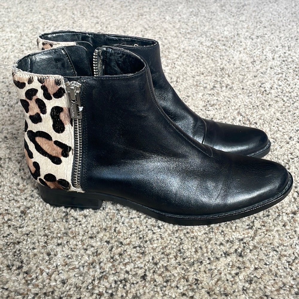 Calvin Klein Leopard Ankle Boot